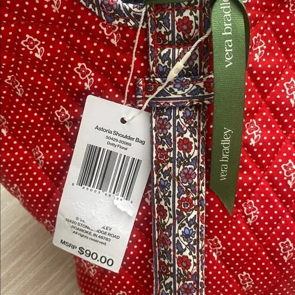 Vera Bradley Premium Cotton Astoria Shoulder Bag - Picture 13 of 14
